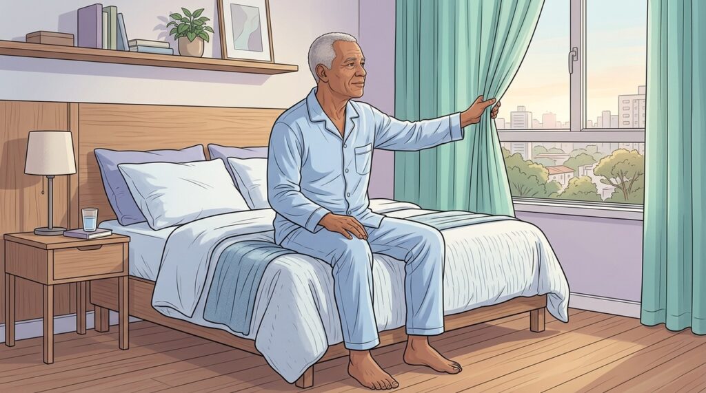 Com o envelhecimento, manter uma rotina regular ajuda a preservar a qualidade do sono.
