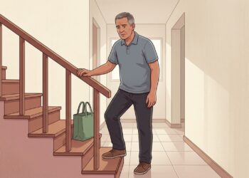Cansaço para subir escadas nem sempre é falta de condicionamento, também pode ser um sinal precoce do coração trabalhando com dificuldade