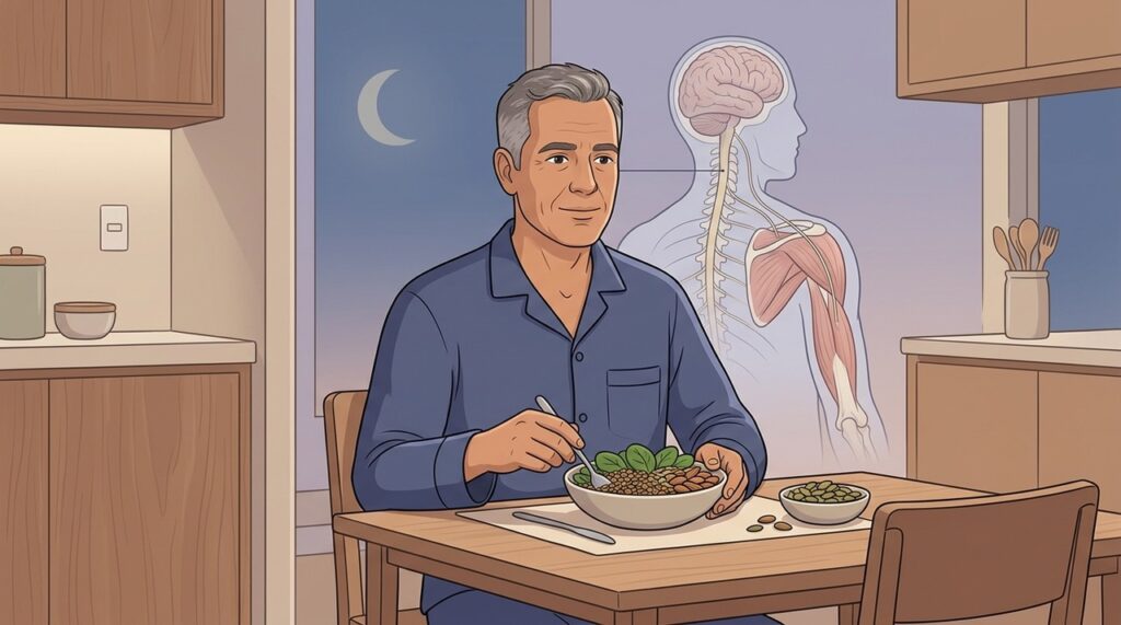 Alimentos ricos em magnésio contribuem para funções musculares, nervosas e metabólicas.