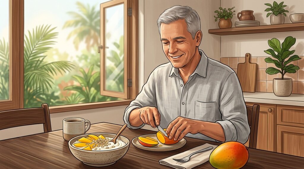 Manga havaí combina betacaroteno, fibras, vitamina C e antioxidantes em uma fruta versátil.