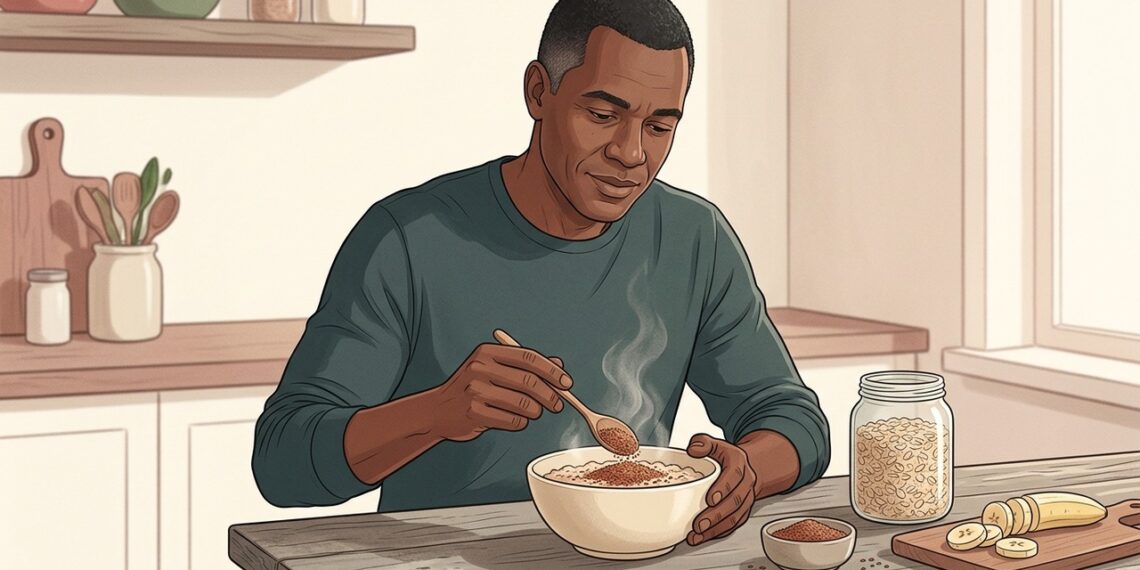 Mingau de aveia com linhaça: o que essa receita simples faz pela saúde do coração