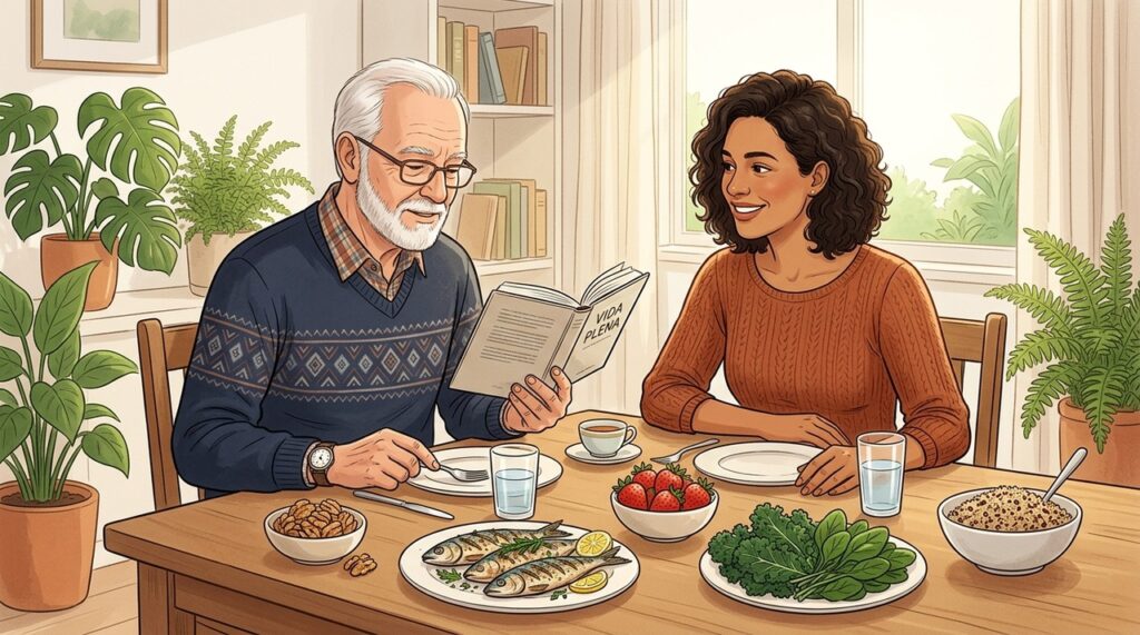 Alimentação equilibrada e vida social ativa ajudam a preservar memória, raciocínio e aprendizado.