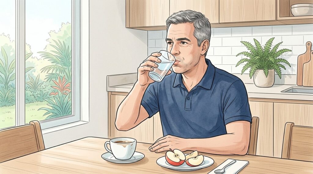 Enxaguar após café e bebidas pigmentadas ajuda a reduzir manchas superficiais.