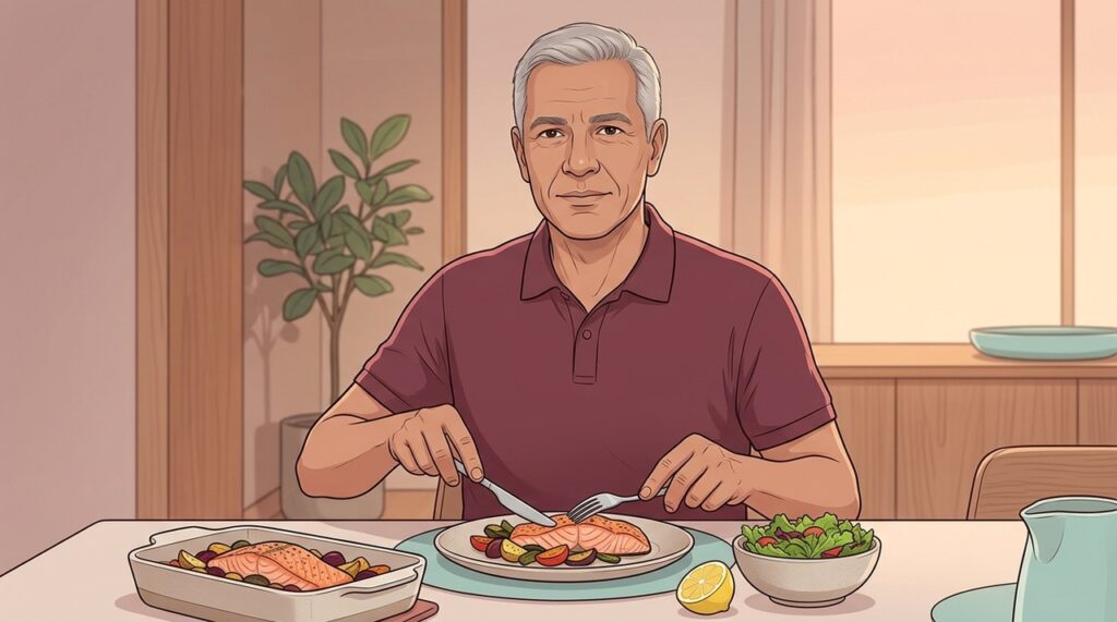 Consumir peixes ricos em ômega-3 duas vezes por semana favorece a saúde do coração.