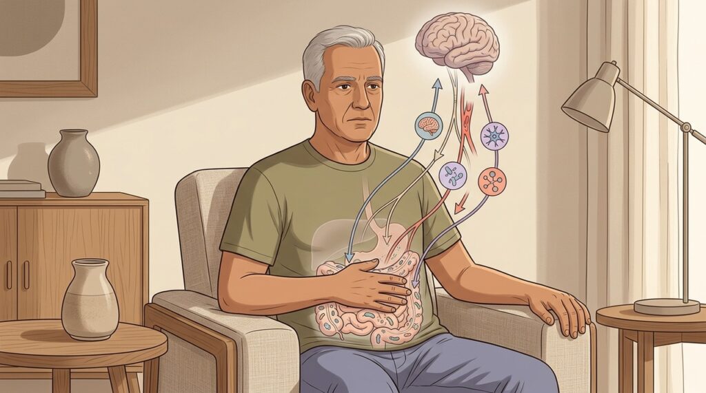 Nervos, imunidade e microbiota ajudam a conectar intestino, cérebro e emoções.