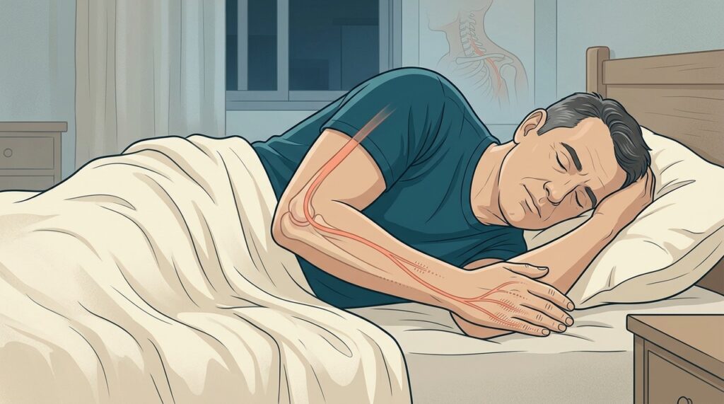 Cotovelos muito flexionados durante o sono também podem provocar dormência nos dedos.