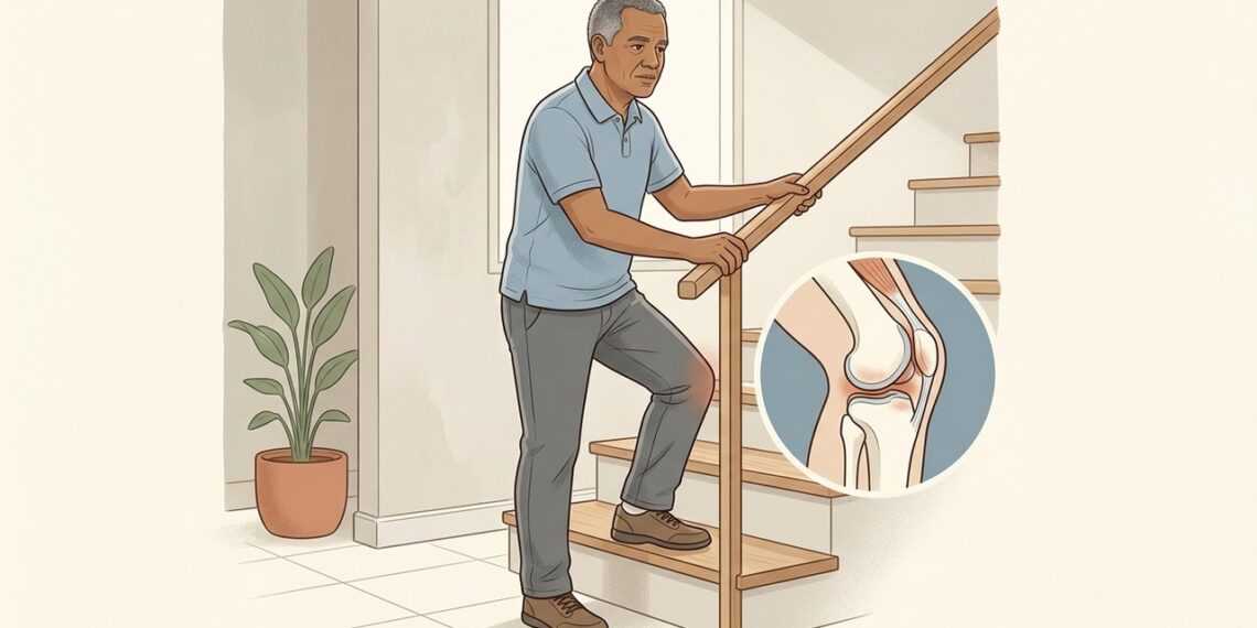 O que causa dor no joelho ao subir e descer escadas