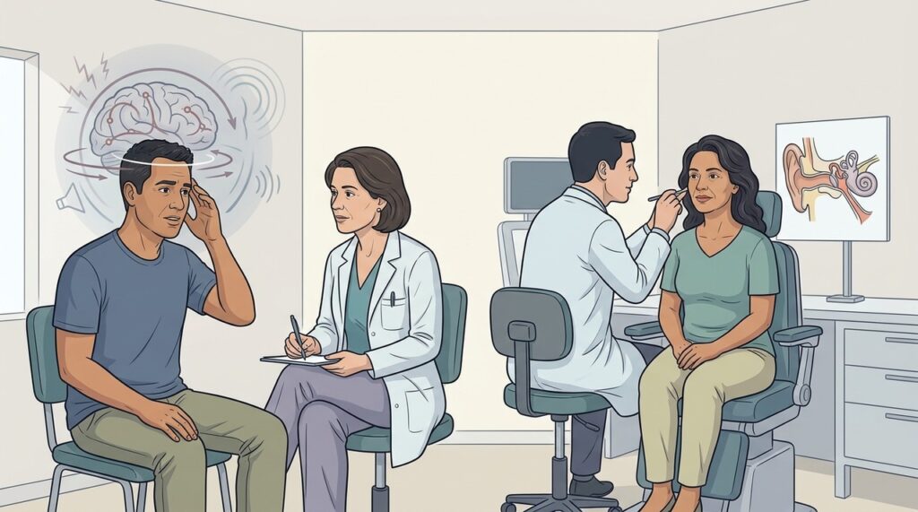 Nem toda tontura recorrente é labirintite; a origem também pode ser neurológica.