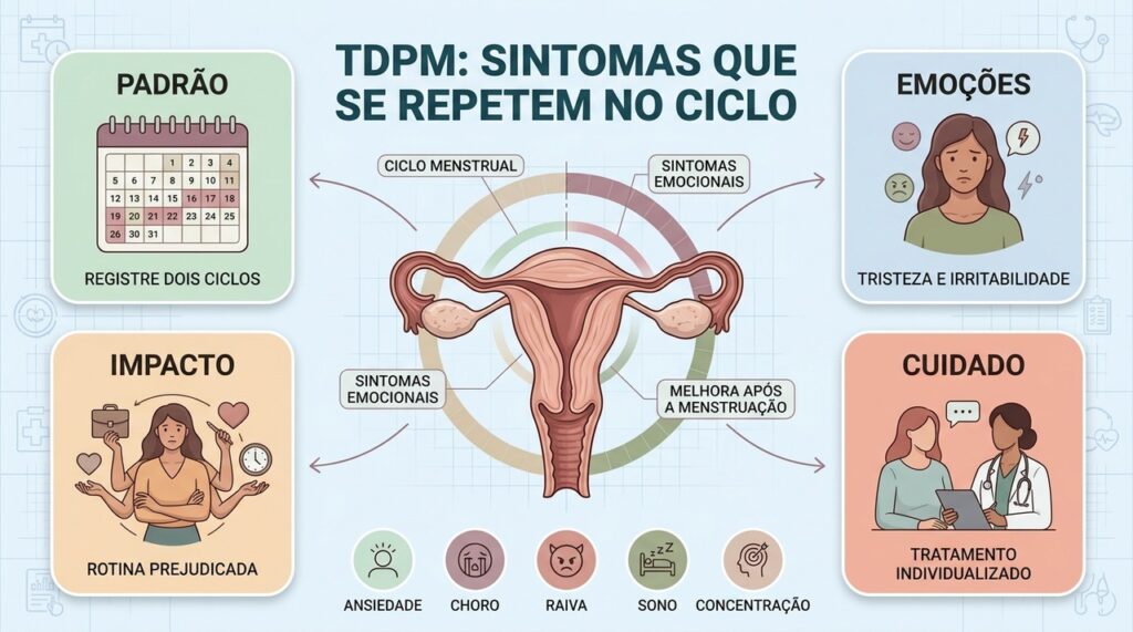 O desânimo antes da menstruação nem sempre é "TPM comum": pode ser TDPM, que inclui sintomas depressivos intensos