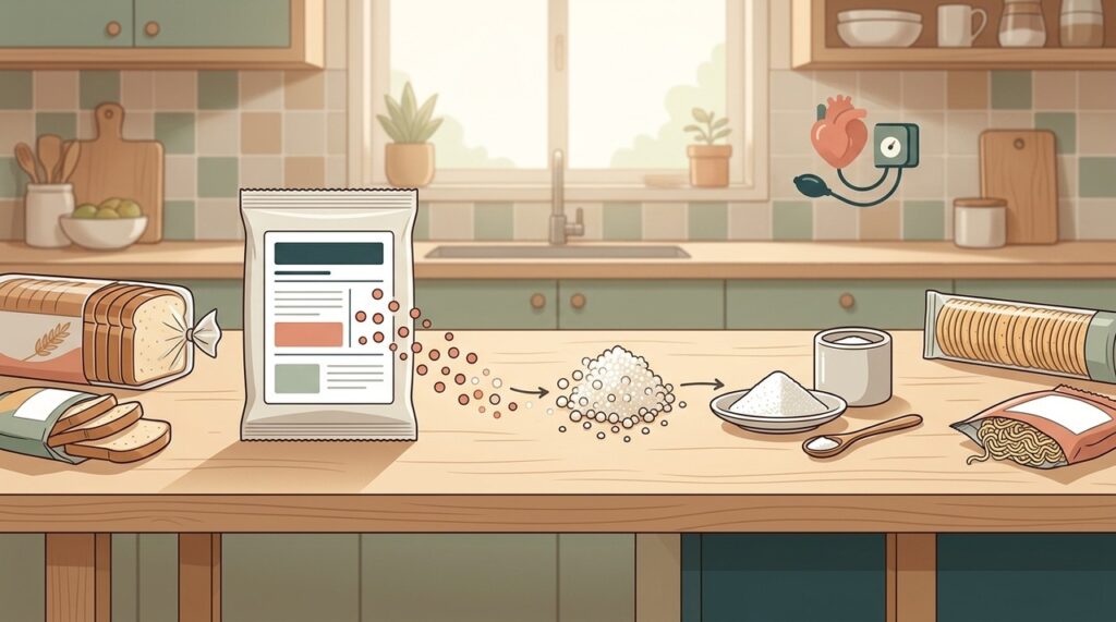 O sódio pode estar alto mesmo em alimentos que não parecem salgados.