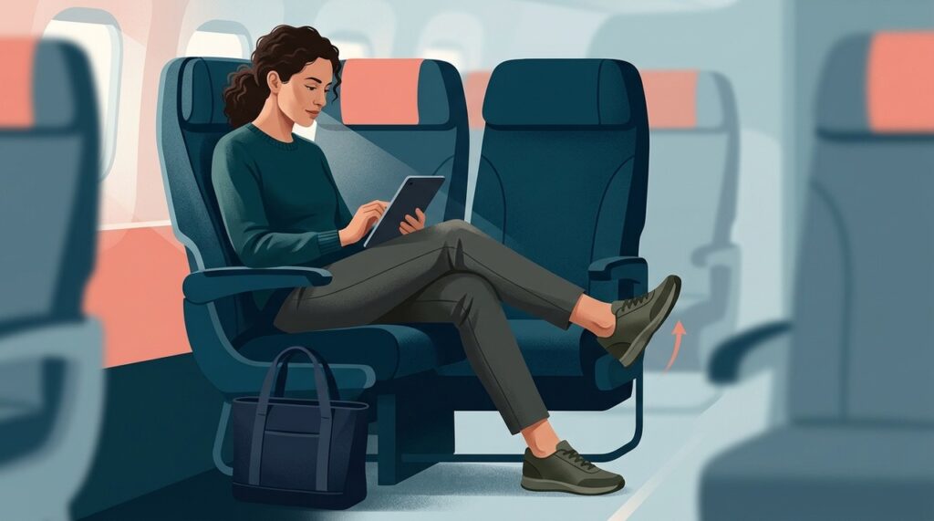 O risco de trombose em viagens costuma depender da combinação entre imobilidade e outros fatores individuais.