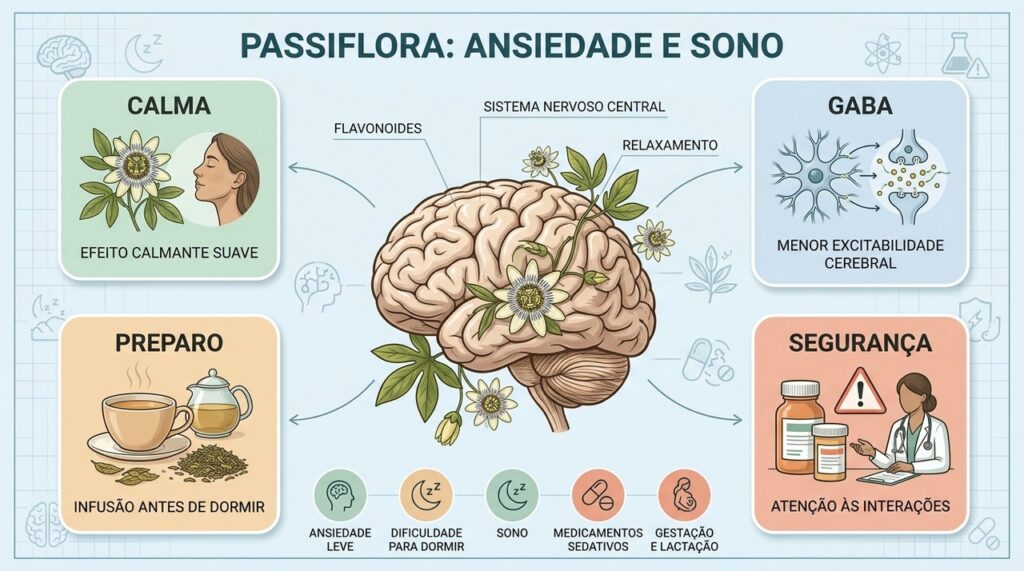 Mecanismo, preparo, indicações e interações orientam o uso responsável da passiflora.