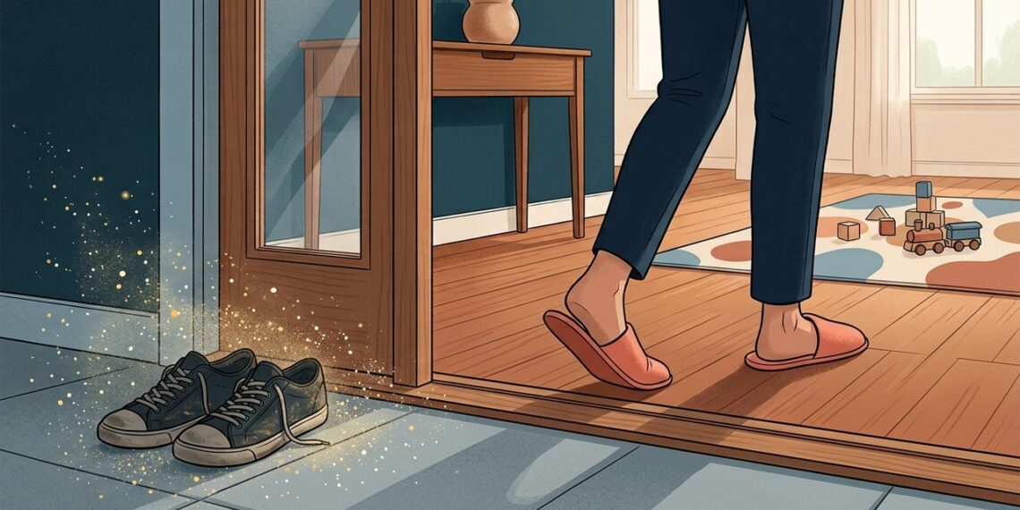 Profissionais de saúde sugerem tirar os sapatos ao entrar em casa, e a razão não se limita à limpeza