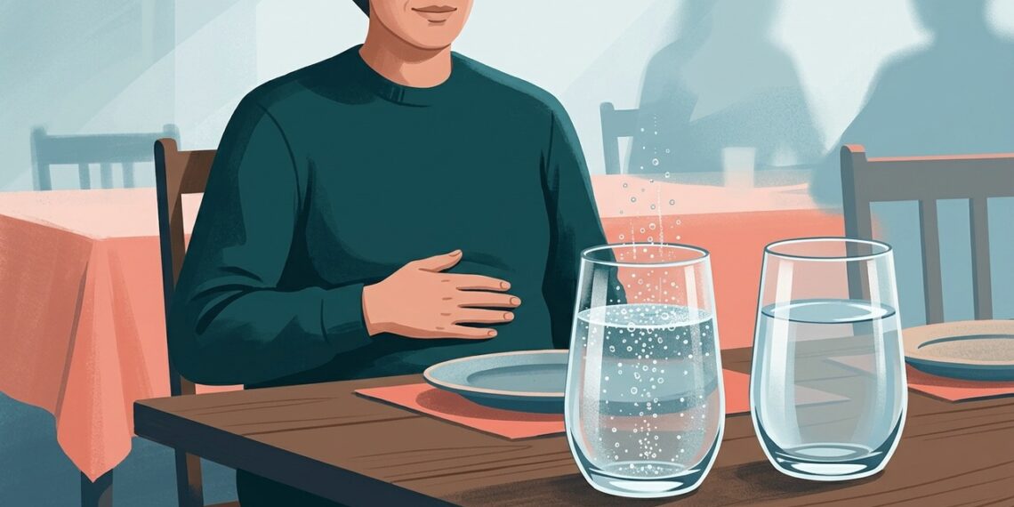 Água com gás causa inchaço? O que muda em relação à água comum
