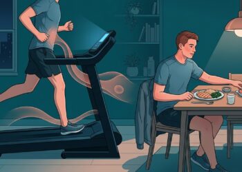 Treinar em jejum à noite queimou mais gordura, mas também aumentou bastante a fome depois