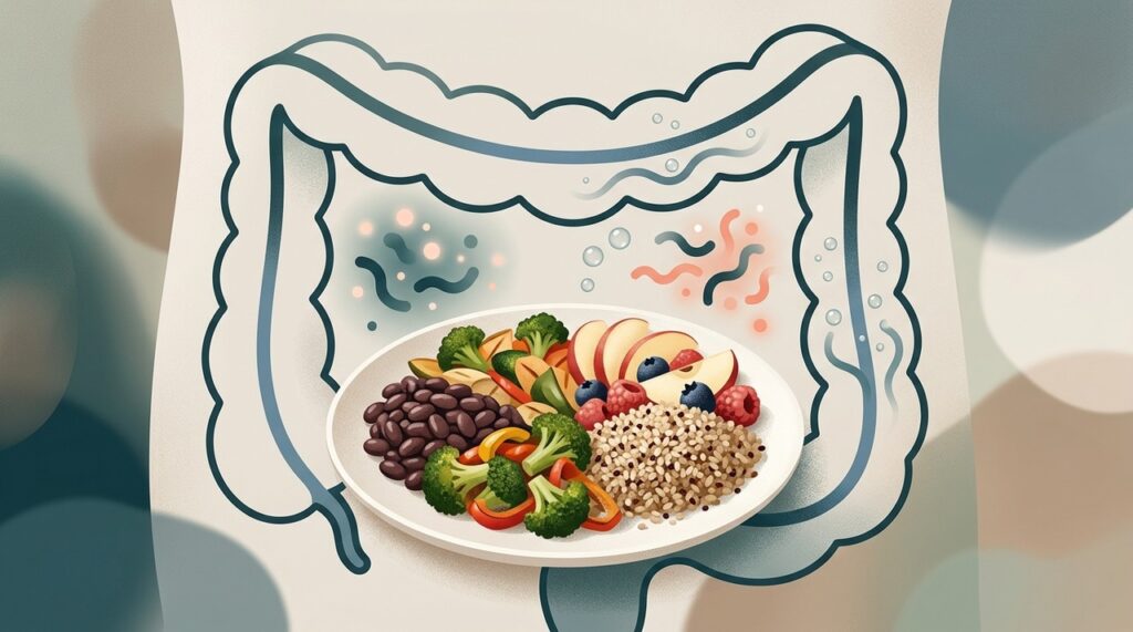 Parte dos gases é produzida naturalmente quando bactérias do intestino fermentam carboidratos não totalmente digeridos.