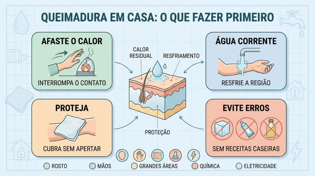 Afastar o calor, resfriar, proteger e evitar receitas caseiras são passos essenciais.