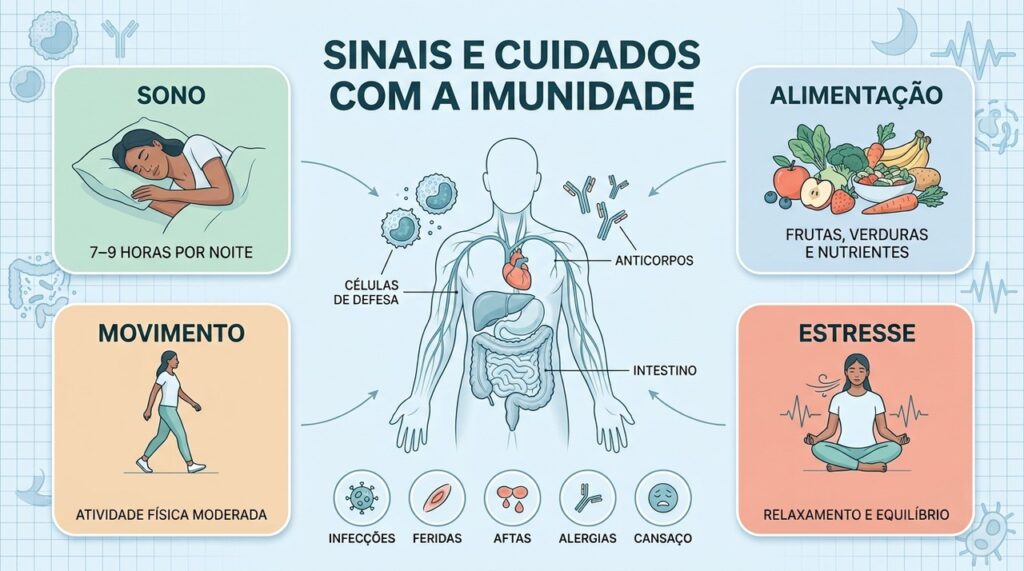 Sono, alimentação, atividade física e controle do estresse ajudam a preservar a resposta imunológica.