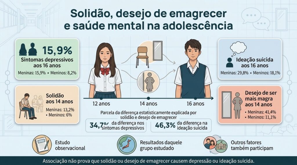 As associações encontradas ajudam a explicar parte das diferenças observadas, mas não demonstram relação de causa e efeito.