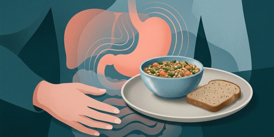 Barriga inchada, arrotos e digestão lenta podem apontar para o estômago e não para o glúten