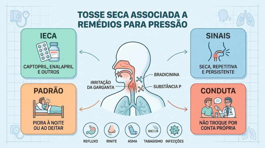 IECA, sinais característicos e cuidados ajudam a investigar a causa da tosse seca.