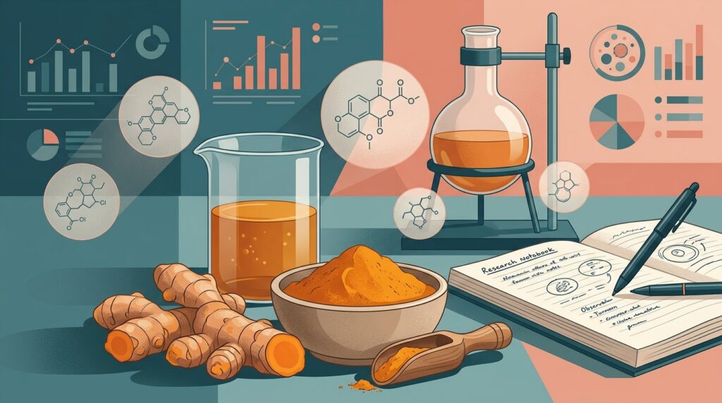 Estudos clínicos avaliam se a curcumina pode modificar alguns marcadores relacionados à inflamação.