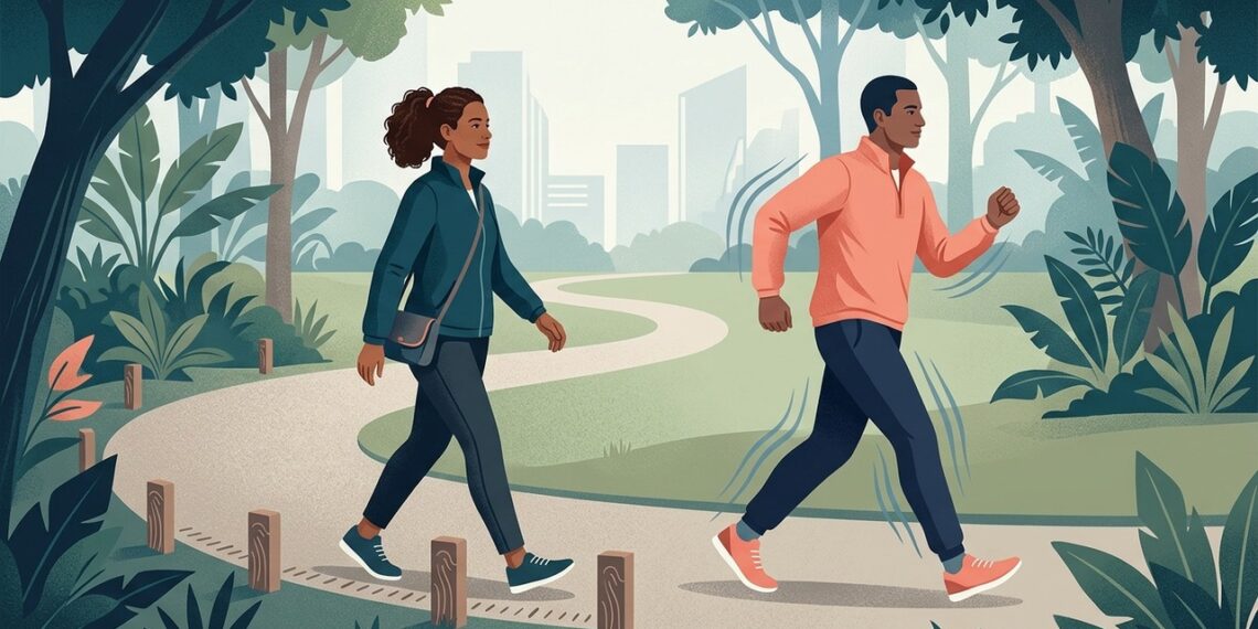 Caminhar mais rápido ou dar mais passos? Estudo mostra por que as duas coisas contam