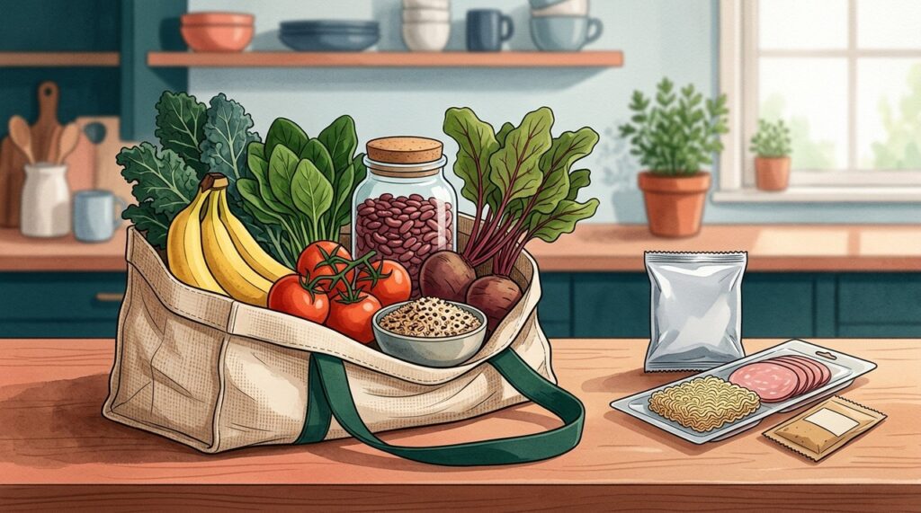 Controlar a pressão envolve priorizar alimentos in natura e reduzir fontes frequentes de sódio.