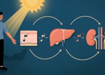 A vitamina D depende do sol, mas o fígado e os rins também participam da sua ativação no corpo