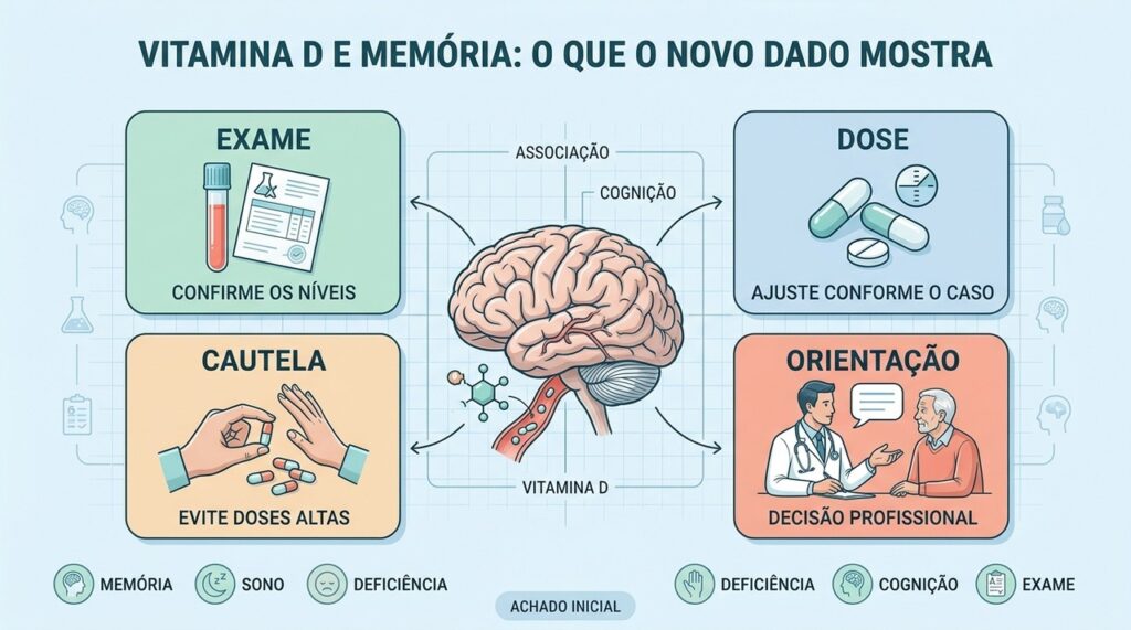 Exame, dose, cautela e orientação são essenciais diante de novas pesquisas sobre vitamina D.
