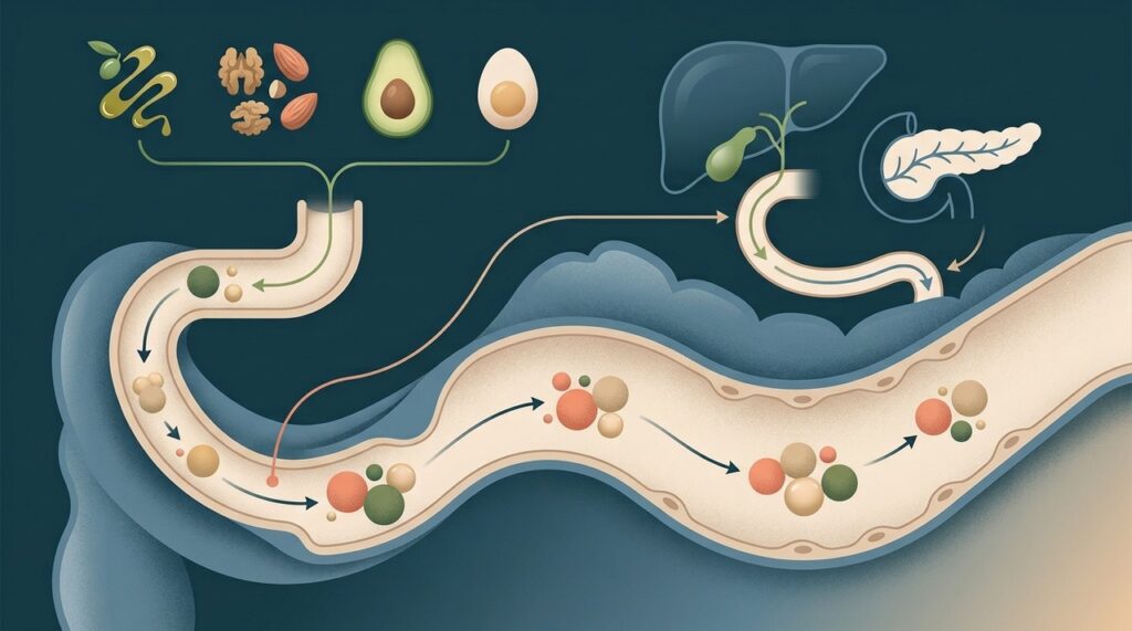Mesmo com boa alimentação, alterações na bile, no pâncreas ou no intestino podem dificultar a absorção de vitaminas lipossolúveis.