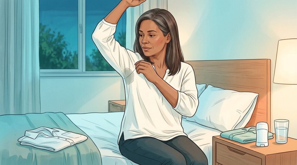 Suor e odor podem variar com puberdade, gravidez, menopausa, ciclo menstrual e estresse.