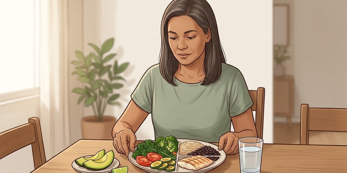 Como montar um prato equilibrado se você tem diabetes e pressão alta ao mesmo tempo