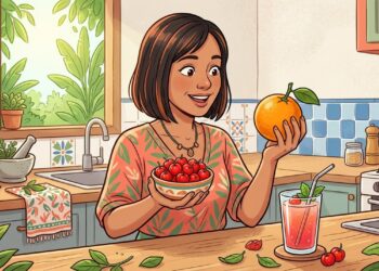A acerola oferece quase 18 vezes mais vitamina C que a laranja