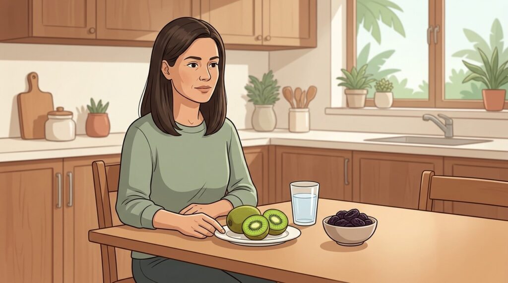 A escolha entre kiwi e ameixa depende do efeito desejado e da sensibilidade intestinal.