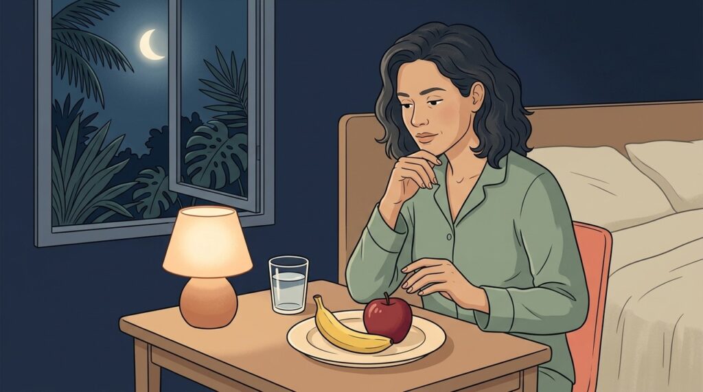 A melhor fruta à noite depende da fome, fibras e tolerância intestinal.