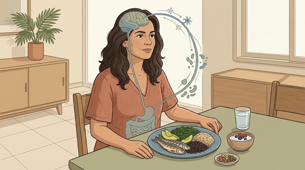 Qualidade da dieta e regularidade das refeições podem influenciar disposição e equilíbrio emocional.
