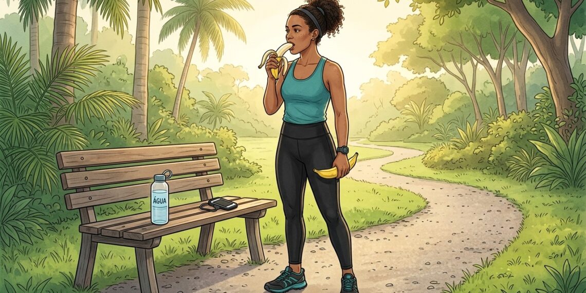 Banana antes do treino: fonte natural de potássio e energia rápida