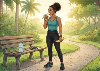 Banana antes do treino: fonte natural de potássio e energia rápida