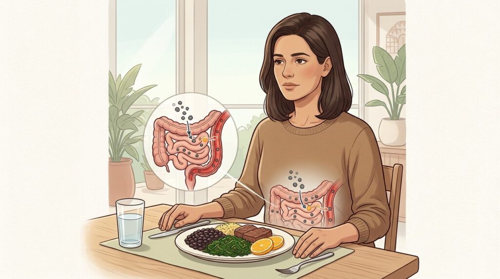 Mulheres e idosos podem ter anemia mesmo com refeições ricas em ferro.
