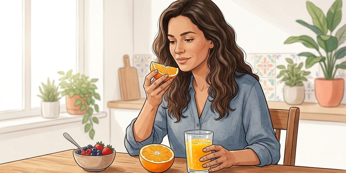 Comer a fruta inteira preserva fibras que o suco natural perde no processo de extração, e o que isso impacta no seu intestino?