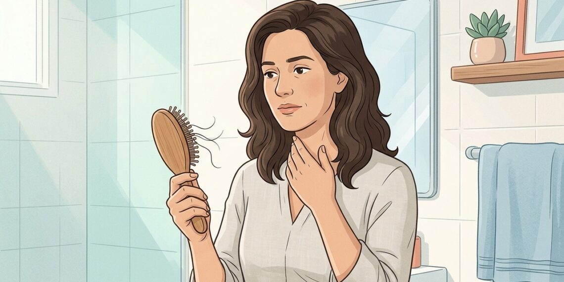 Queda de cabelo nem sempre é falta de vitamina: pode estar ligada a alterações na tireoide