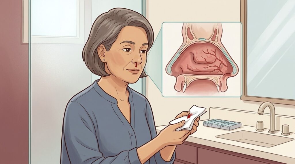 Sangramento nasal recorrente nem sempre é causado apenas por ar seco ou pressão alta.