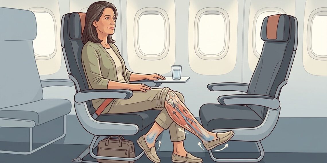 Vai passar horas viajando? Veja como cuidar da circulação das pernas