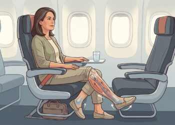 Vai passar horas viajando? Veja como cuidar da circulação das pernas
