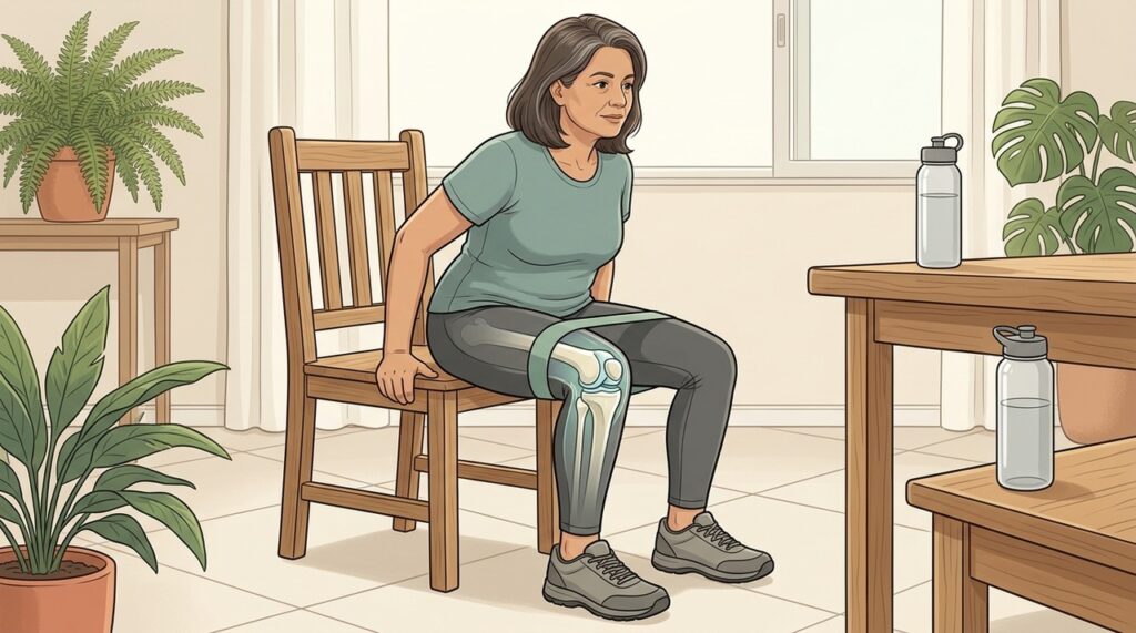 Exercícios de baixo impacto preservam função e fortalecem músculos que estabilizam o joelho.
