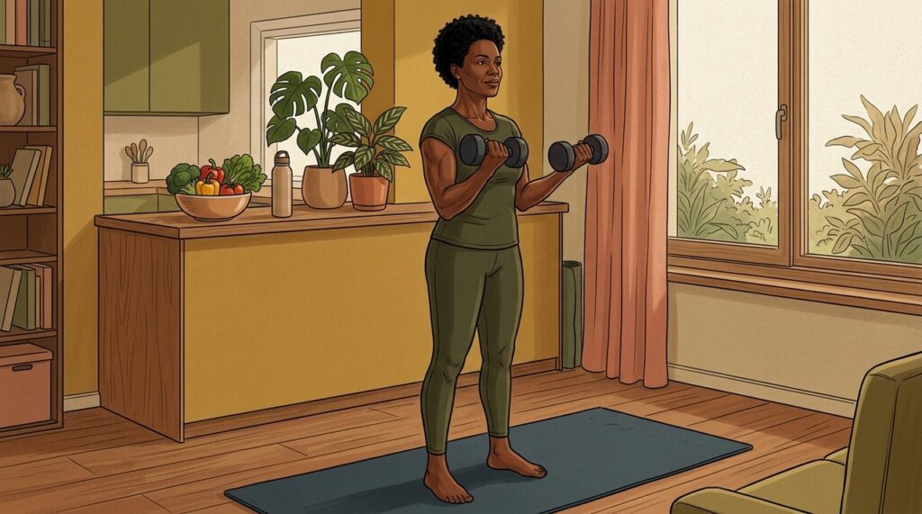 Treino de força ajuda a preservar músculos enquanto o corpo atravessa mudanças hormonais.