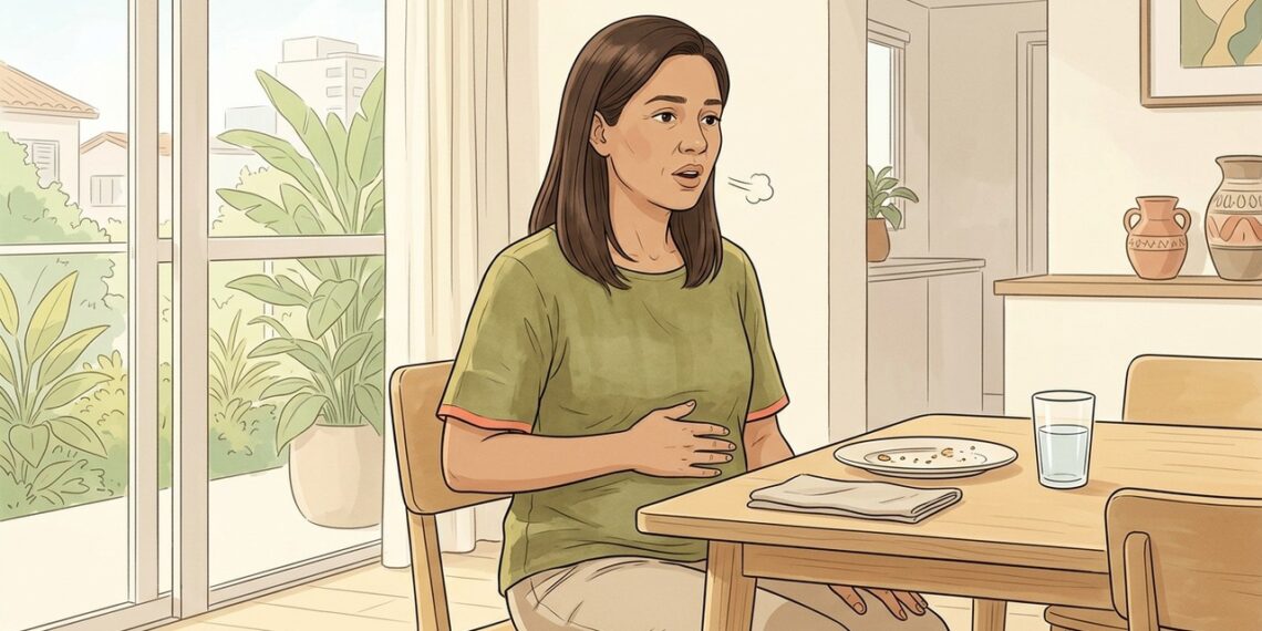 Arrotos frequentes e sensação de estufamento podem apontar para o estômago