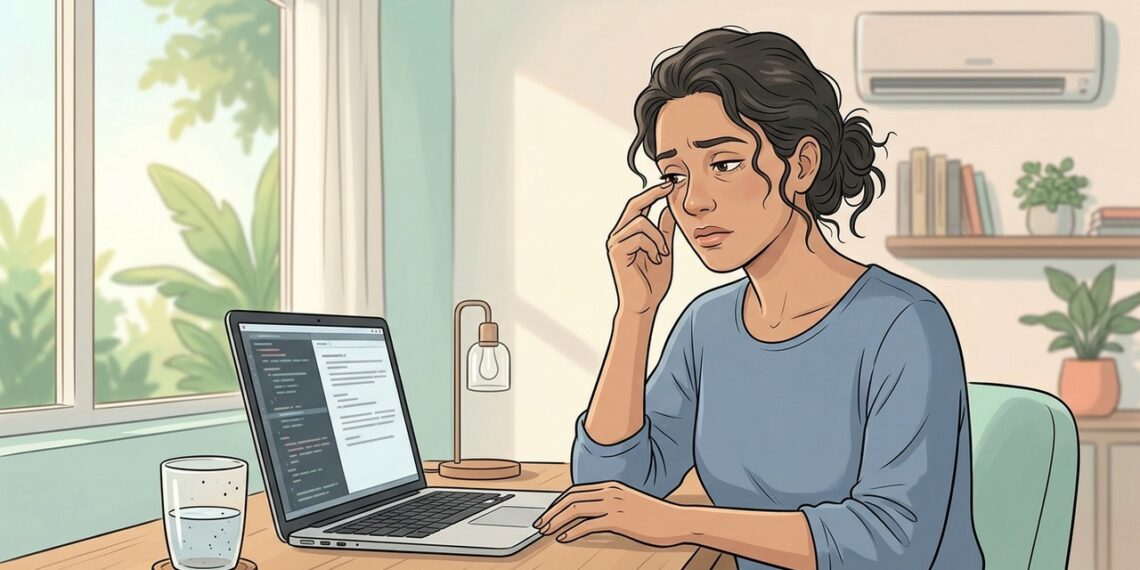 Olhos ardem no fim do dia? A tela pode ter mais relação do que parece