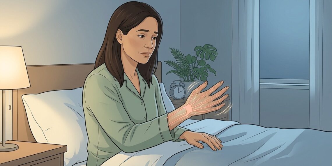 O que causa formigamento nas mãos durante a noite